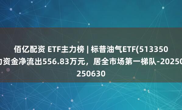 佰亿配资 ETF主力榜 | 标普油气ETF(513350)主力资金净流出556.83万元,居全市场第一梯队-20250630